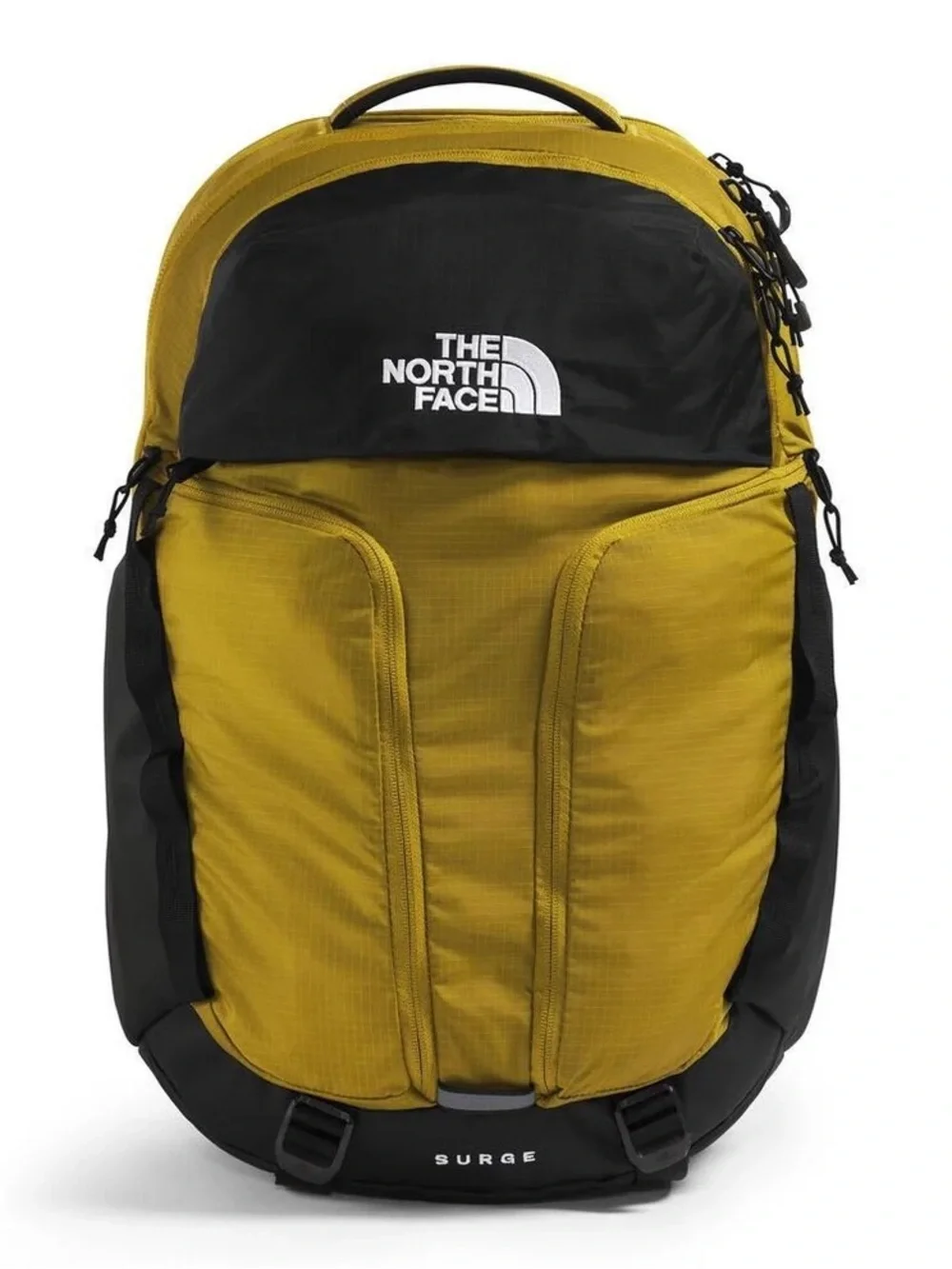 The North Face TNF Surge Unisex Backpack Deep Dijon Black NWT